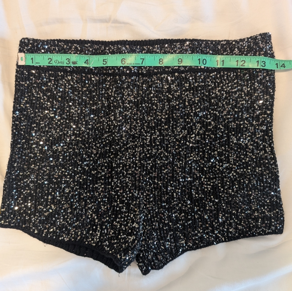 Sparkling Black Sequin Shorts - Future collective